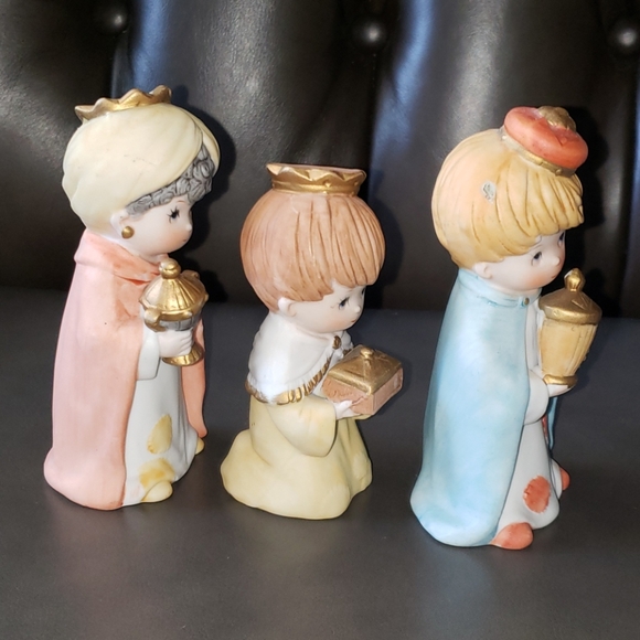 Vintage HOMCO #5609 Three Wise Men Porcelain Set - Picture 6 of 14